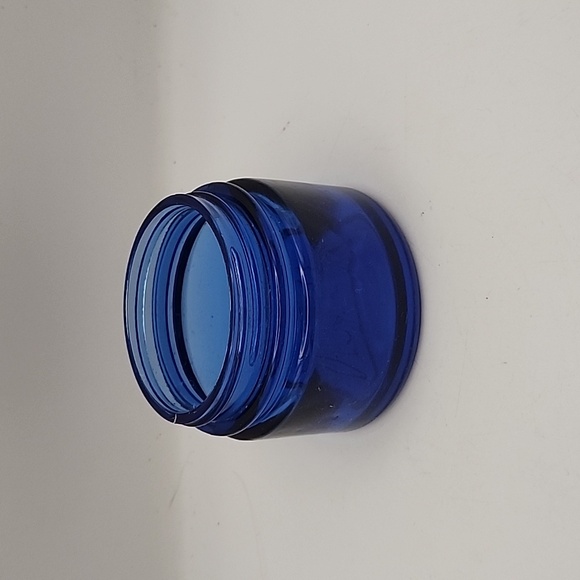 Vintage Noxema Cobalt Blue Glass Jar 4 oz - Picture 2 of 9